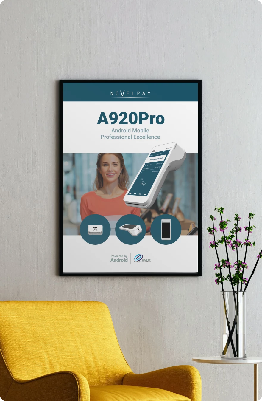 Poster Design of Android Payment Terminal PAX A920Pro