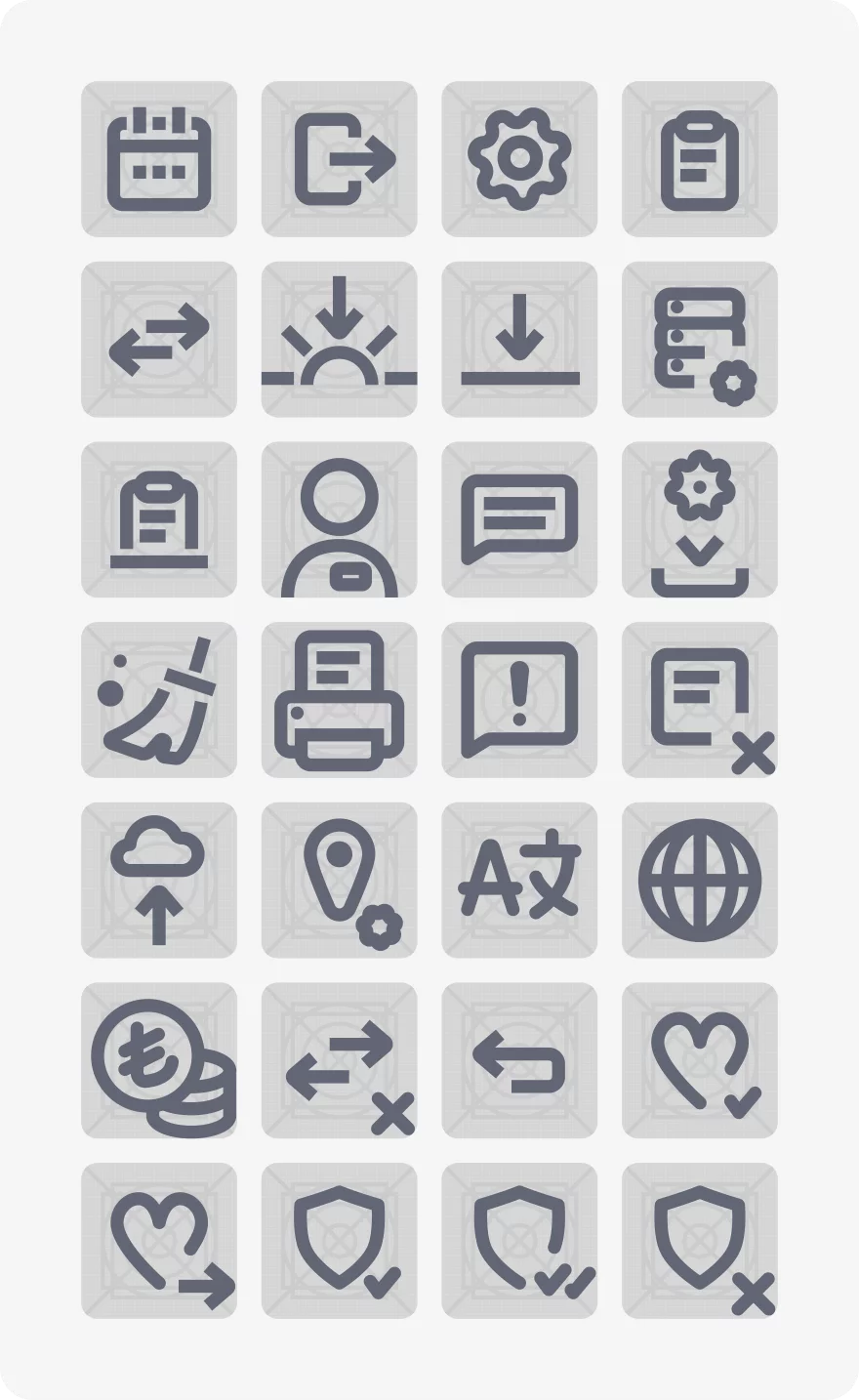 Custom iconography design for Papel's payment app