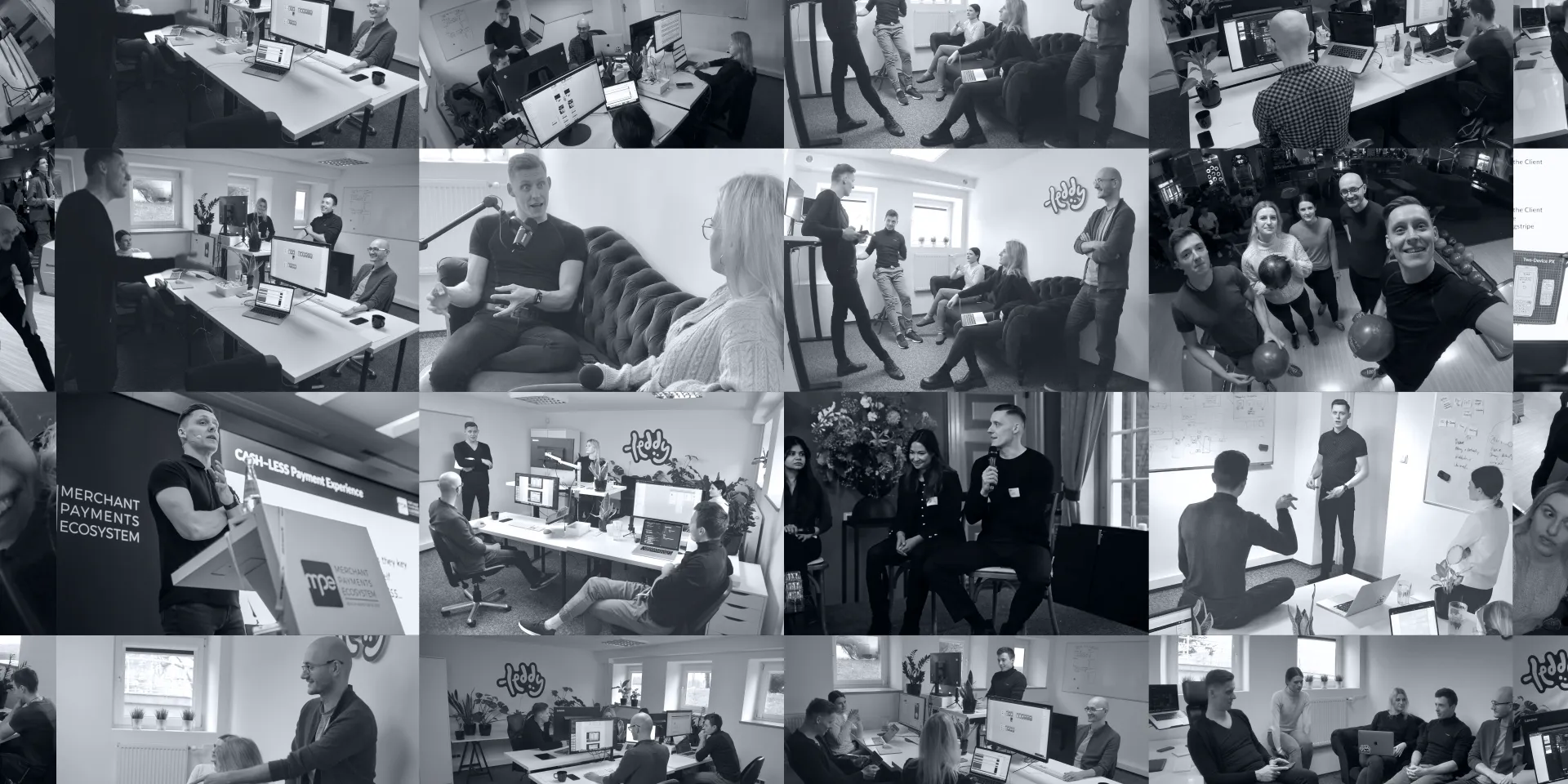 People of TeddyGraphics in a collage photo