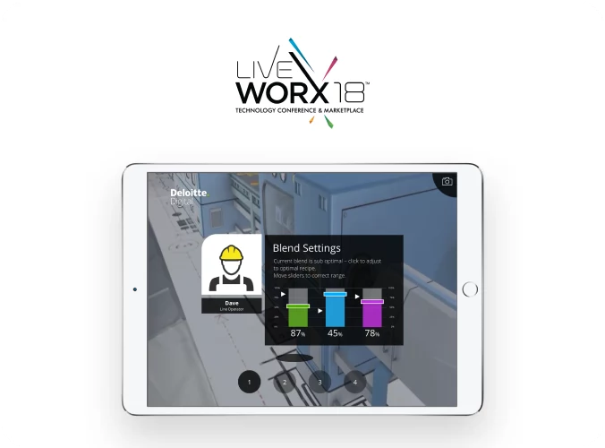 Project thumbnail of AR App UI Design for LiveWorx18