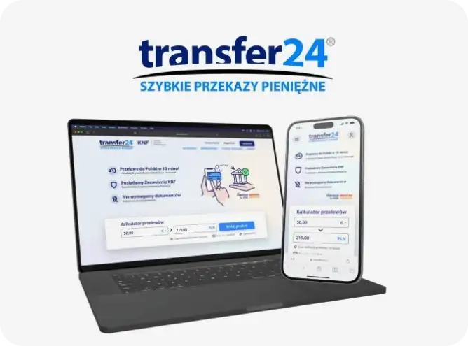 Project thumbnail of responsive web design for Transfer24