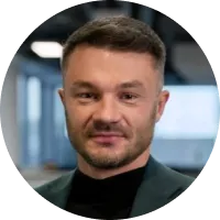 A portrait of Michał Sodel from testimonial